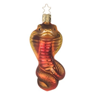 Christbaumkugel Figur ''Kobra'' Christbaumschmuck Glas Weihnachten