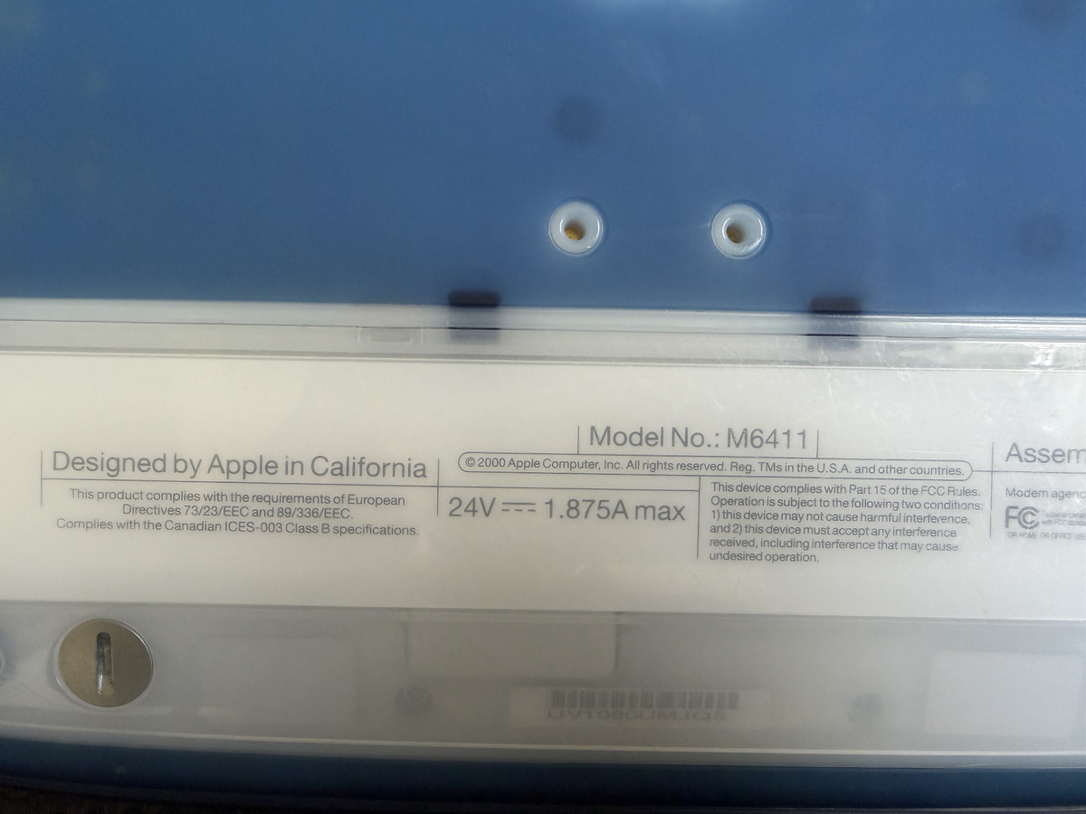 Apple iBook G3 Clamshell Indigo M6411 Good Working Condition 10GB