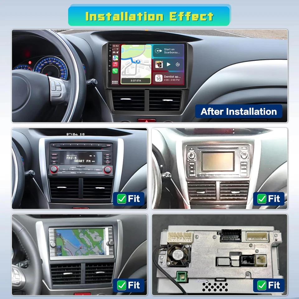 Für Subaru Forester 08-12 Autoradio Android 15 Navi GPS Car Play DAB+ QLED 128GB - Bild 2 von 4