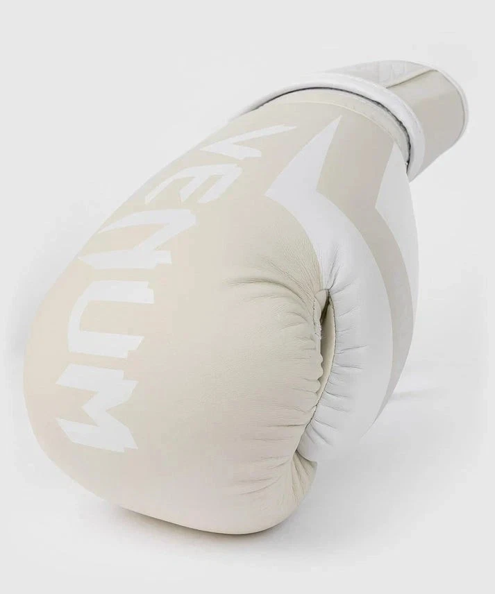 Guantes de Boxeo Venum Elite 14 OZ Blanco/Blanco roto-Caja de Guantes Foto 3 de 3