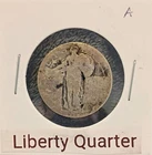 Liberty quarter - no date - 90% silver (A)