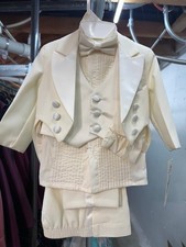 Infant Boys size S ivory tuxedo set