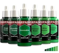 The Army Painter Warpaints Fanatic Flexible Triad: Deep Green Paint Set of 6 New