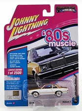 2018 Johnny Lightning 1980 Chevy Malibu Muscle Cars USA White Gold 80's Muscle