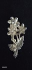 Vintage  Little Nemo Floral Bouquet Rhinestone Brooch Pot Metal, 3" — photo 2