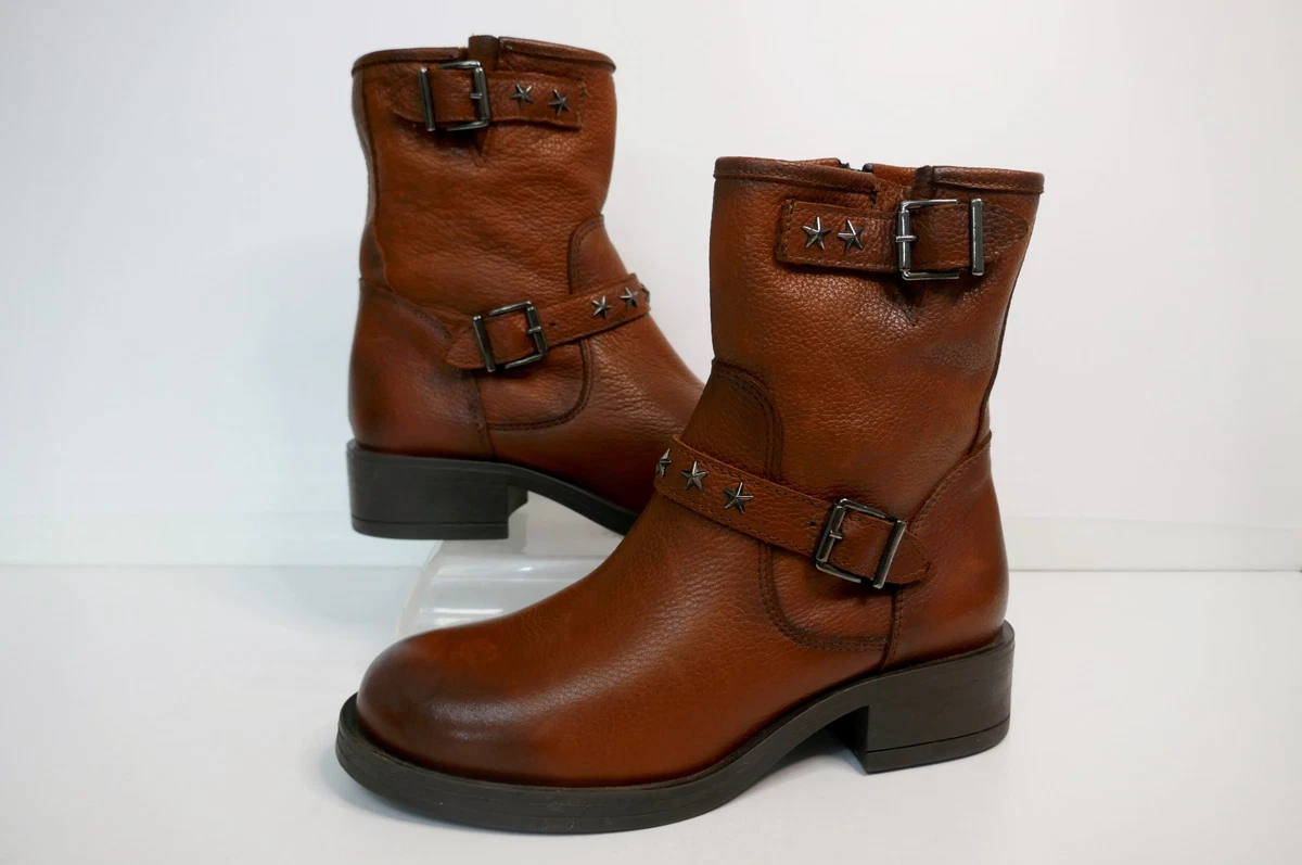 Stivali con zeppa, Cognac, 75317, Softwaves - Taglia 33-34-35