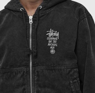 Canvas Stussy Lined Work Jacket - 8 Ball - Equipment For The Modern Age Size L