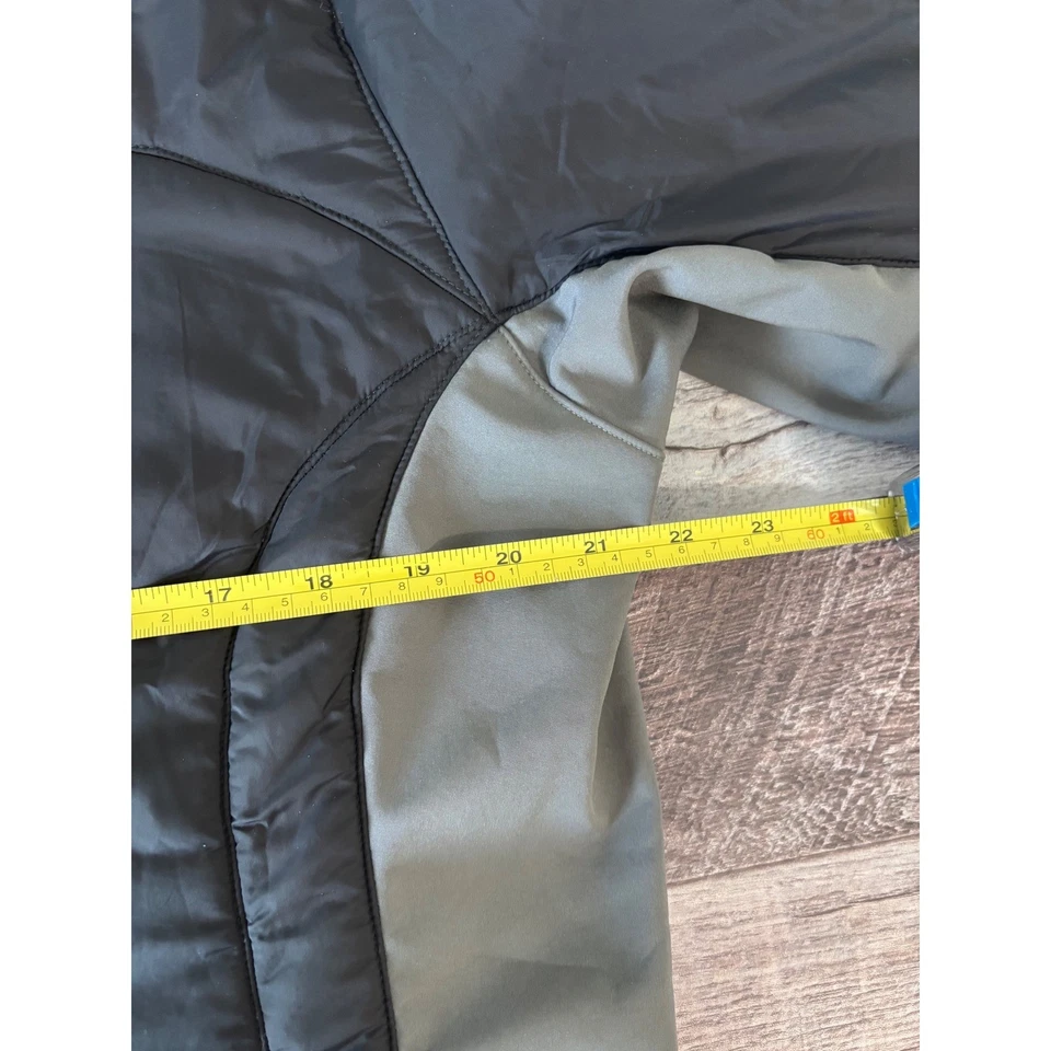 Chaqueta acolchada Polar Edge para mujer negra gris cremallera completa abrigo invierno otoño chaqueta para nieve Foto 3 de 4