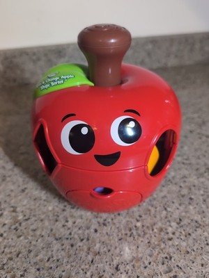 Leap Frog Spin & Change Apple Shape Sorter Interactive Learning Toy Fruit 2022