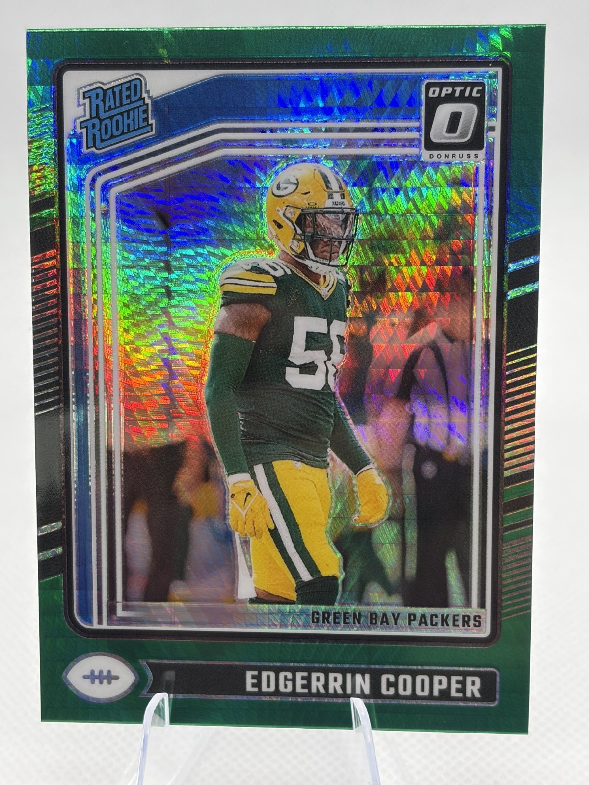2024 Donruss Optic Rated Rookie Green Hyper Prizm - Edgerrin Cooper #231