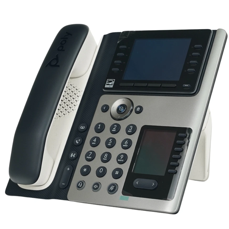 Poly Edge E450 IP Business Phone w/ Bluetooth PoE Wi-Fi Gigabit 2200-087030-025 - Image 4 of 4