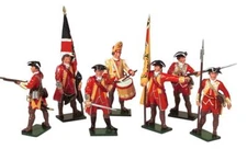 COJF-3244 - British Infantry - French Indian Wars (Set 601) 8 Figures