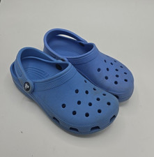 Crocs Blue Classic Lightweight Slip On Outdoor Clogs Comfort Sandals Kids Size 6
