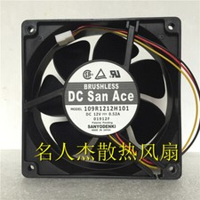 Sanyo 109R1212H101 12V 0.52A 12cm12038 120mm 3-wire speed cooling fan