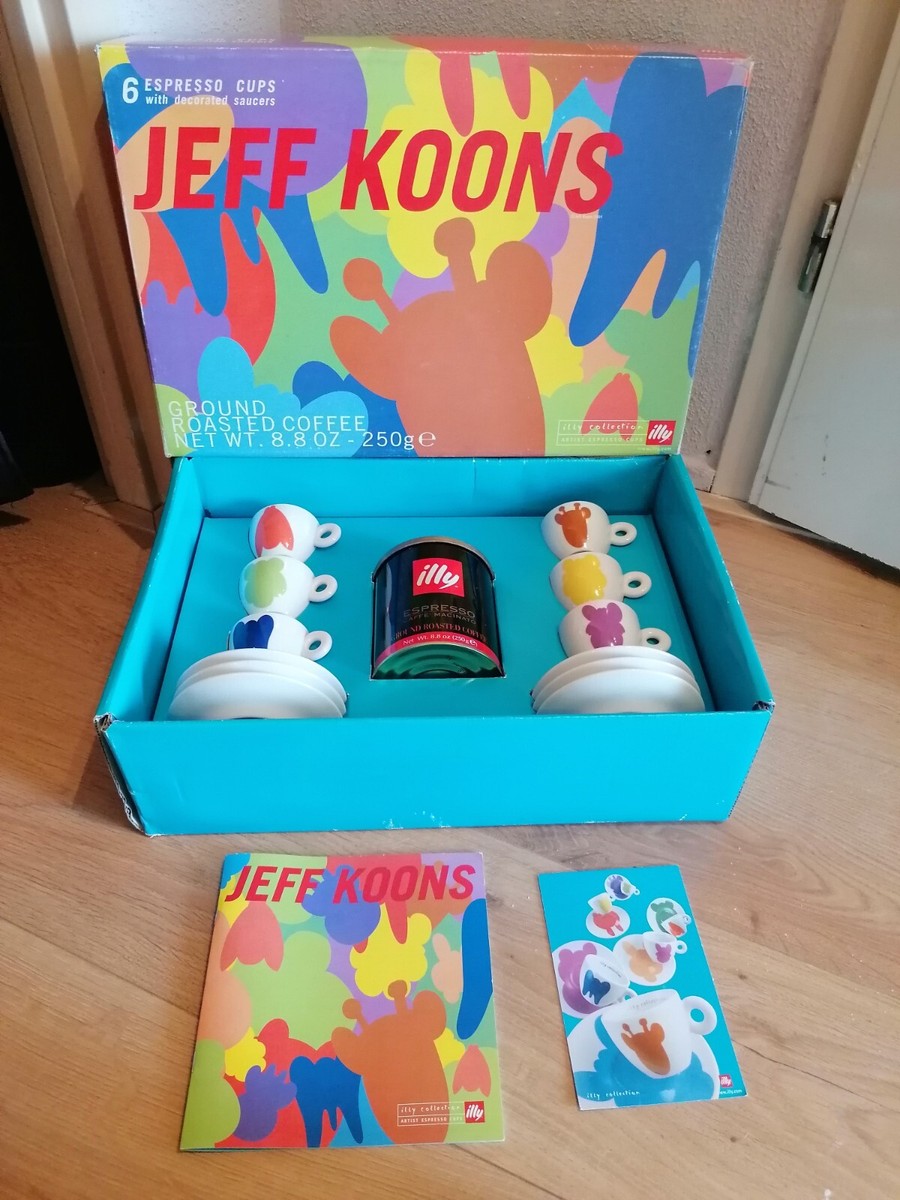 Jeff Koons ILLY Collection 2001 Espresso Cups Original Packaging