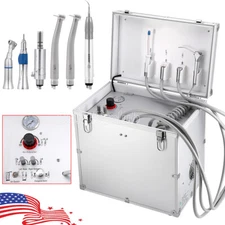 Dental Portable Delivery Unit System Air Compressor /Handpiece /Air Scaler 4Hole