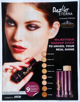 2018 Magazin WERBUNG Druck Frauen DAZLLER Eterna Cosmetics ganze Seite AD