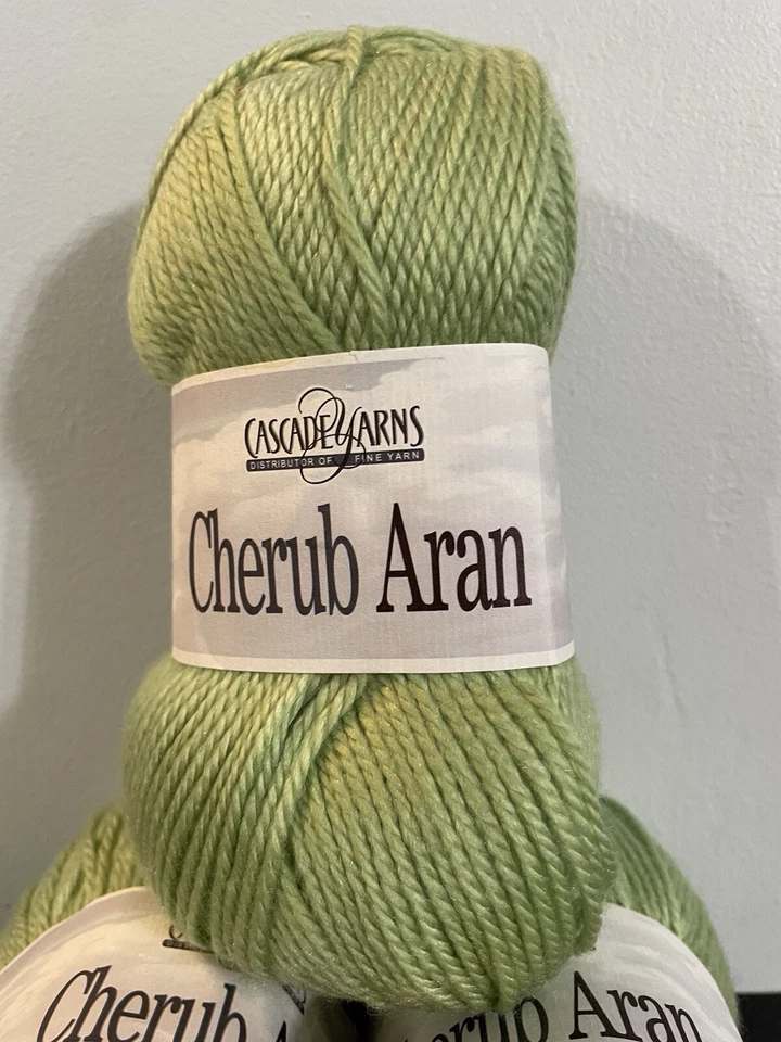 Cherub Aran Yarn By Cascade Yarns Lot Of 3 Skeins. 100 G Each. Color # 11 - Image 3 of 4