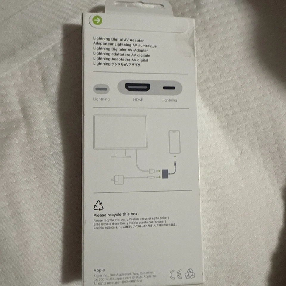 Authentic Apple Lightning to Digital AV Adapter MW2P3AM/A - NEW - Image 2 of 2