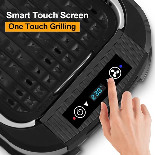 Smokeless Indoor Grill, CUSIMAX Electric Grill with LED Display-AU - Picture 4 of 9