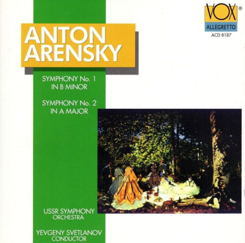 Anton Arensky Symphonien #1 B-Moll & #2 A-Dur CD - Bild 1 von 2
