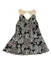 Umgee Women's Sleeveless Colorful Paisley Dress/Tunic w/Lace Accents, Size S