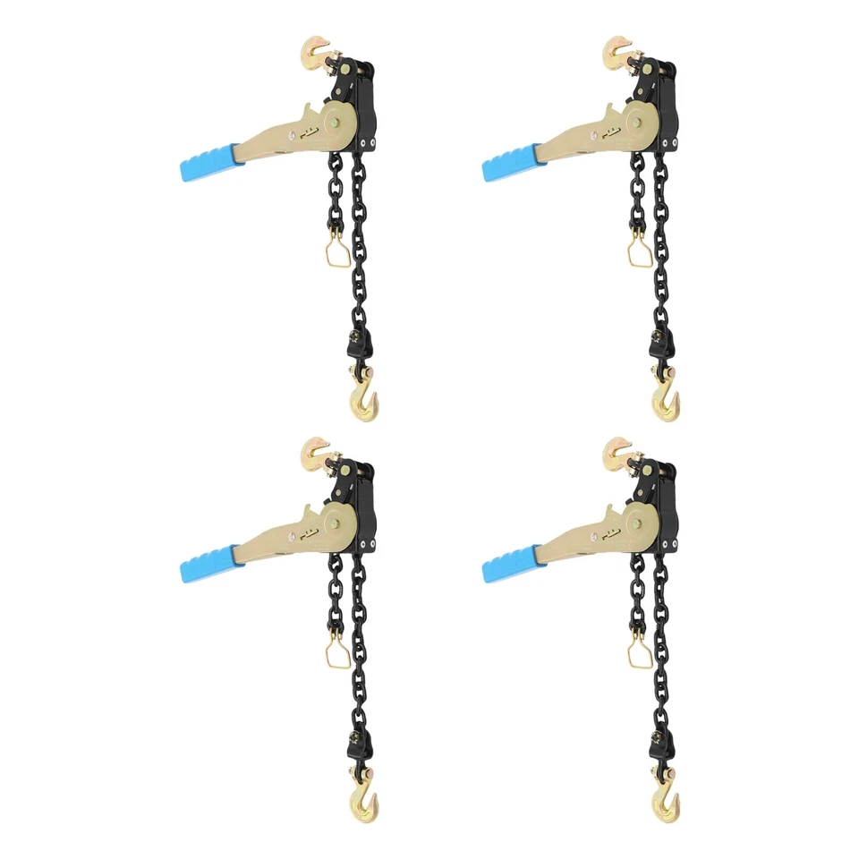 Ratcheting Chain Load Binder Heavy Duty Tie Down Ratchet Load Binder 4 Pieces - Image 4 of 4