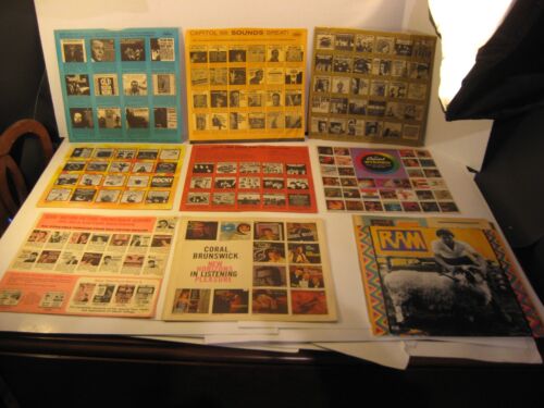 BEATLES LOT OF 5 BUTCHER , MEET Inner SLEEVE COMPANY RECORD SLEEVE NO LP G4
