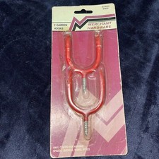 2 garden hooks, Merchant hardware, for hanging spades, shovels, New