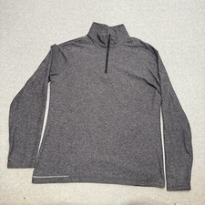 Lululemon Sweater Men  s XL Heather Gray Long Sleeve Pullover Stretch Gym Train