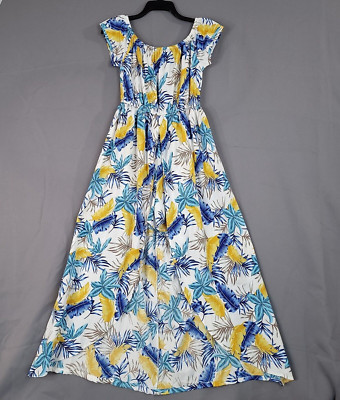 Biu Biu Women's Skort Dress Floral Short Sleeve Multicolor Size M