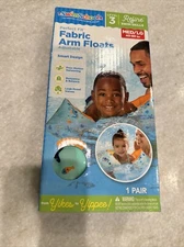 Swim School Perfect Fit Adjustable Fabric Arm Floats Level 3 - M/L 40 - 80 lbs