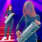 Inflatable Keyboard Blow Up Fancy Dress Rock Party Disco Musical Accessories
