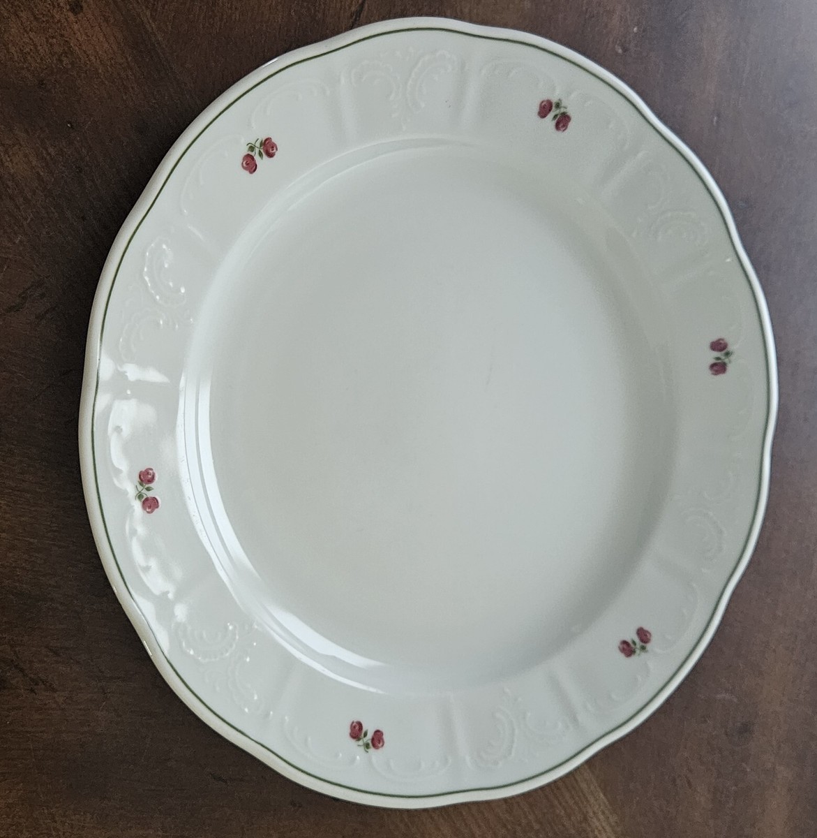 Set Of 7 Lilien Porezellan Austria - 10 Inch Dinner Plate - Pink
