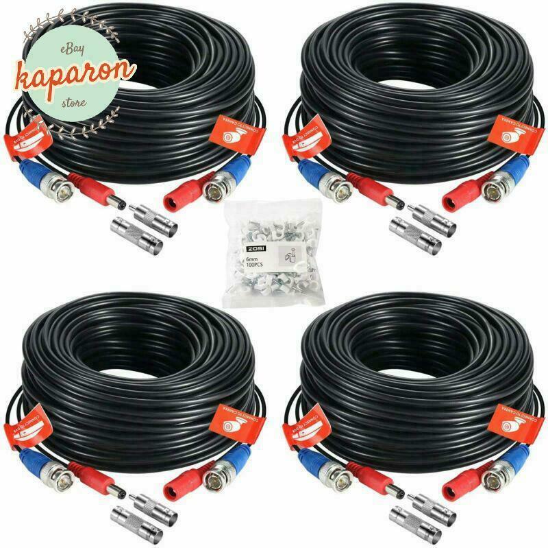 Video & Power 4x100Ft Cable Cord For Night Owl HD CCTV Security