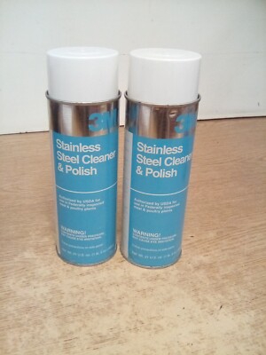 Lot Of 2 3M Stainless Steel Cleaner & Polish 21 Oz