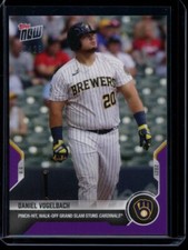 2021 Topps Now #765 Daniel Vogelbach Purple Parallel Card #d /25