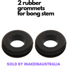 <!--F#f_0-->2 x rubber grommets gromits gromets for bonza stem cone Bonza Billy Stem smoking<!--F/-->