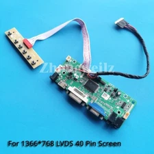 For LTN140AT02-001/C02/G01 Screen 40 Pin LVDS VGA DVI HDMI 1366x768 Driver Board