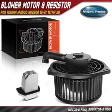 New HVAC Blower Motor & Resistor Kit for Nissan NV1500 NV2500 2012-2021 Titan XD