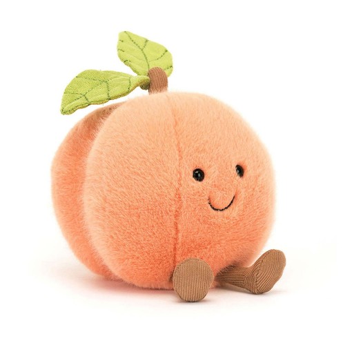 Jelly Cat Amuseable Fluffy Peach Plüschtier Geburtstagsgeschenk Studentengeschenke Neu mit Etikett - - Bild 4 von 11