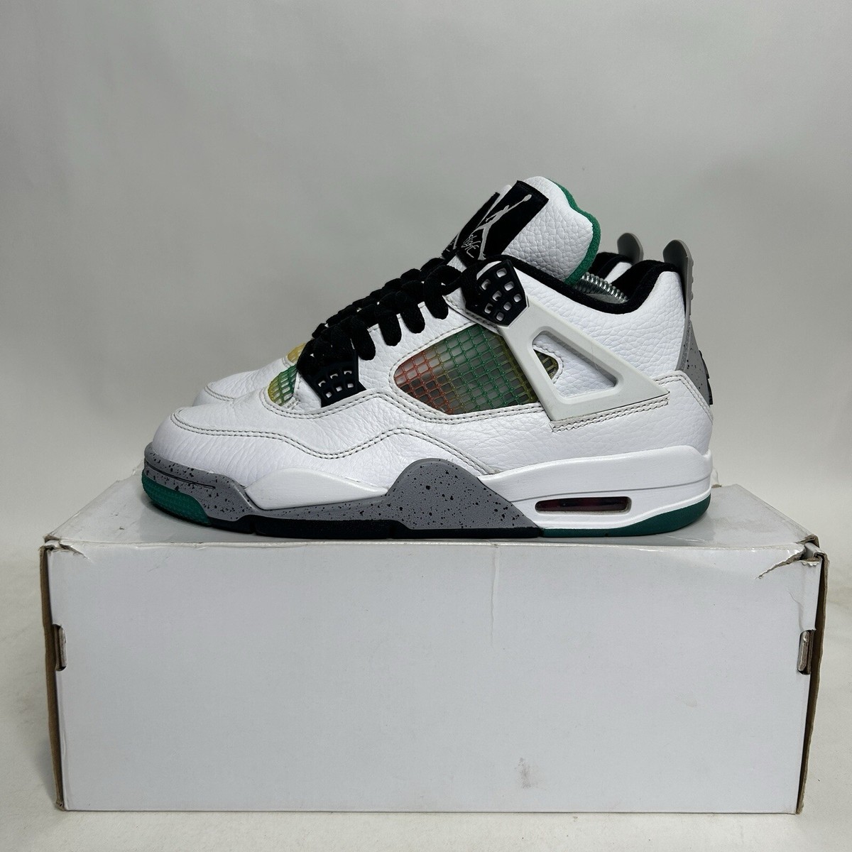 Nike Jordan 4 Retro WMNS “Lucid Green/Rasta” AQ9129-100