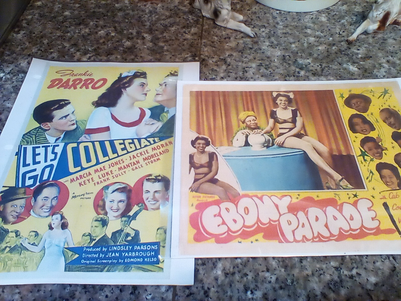 Let's Go Collegiate/Ebon Parade (1940s) copy Two (2) movie posters ...