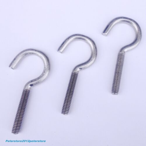 Laundry Line Hook Stainless Steel A2 Curved Screw Hook Metric Type 9081 M5 M6 M8  - Picture 1 of 1