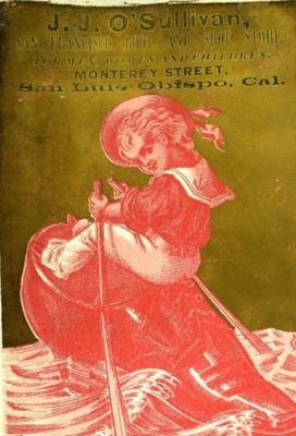 J.J. O'sullivan San Francisco Boot & Shoes, Giant Shoe Boy  San Luis Obispo F101