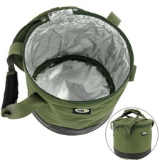 NGT Bait Bin Fishing Bucket with Handles For Boilies Pellets Carp Collapsable