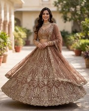 NEW INDIAN BRIDAL LEHNGA CHOLI PARTY WEAR CHOLI LEHNGA BOLLYWOOD DESIGNER DRESS