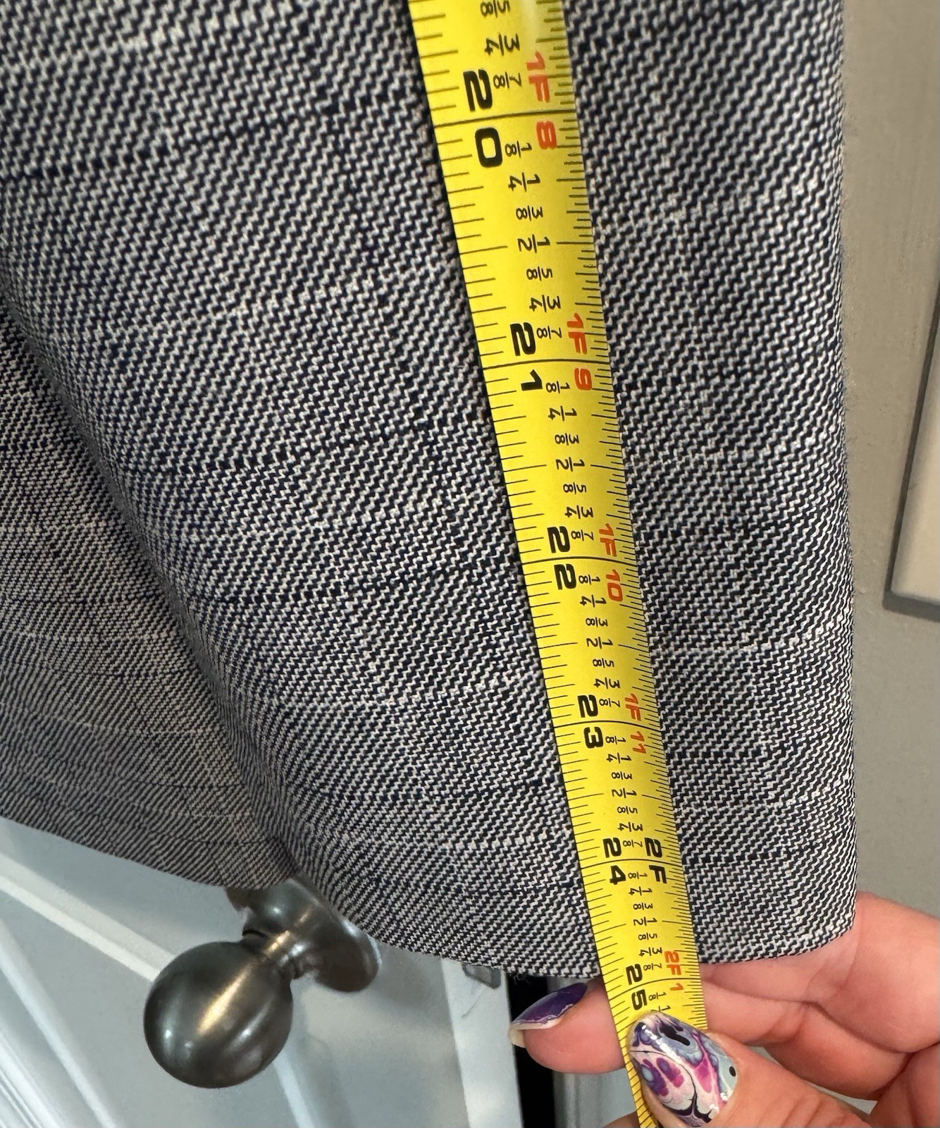 Pendleton 2-Button Virgin Wool Blazer XL Grey Pla… - image 9