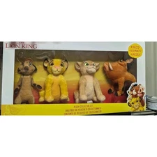 Disney The Lion King Plush Collector Set/4 NIB Timon, Simba, Nala, Pumbaa Plush