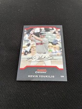 KEVIN YOUKILIS ROOKIE BOWMAN CHROME 2004 BOSTON RED SOX NRMT RC BASEBALL CARD. rookie card picture